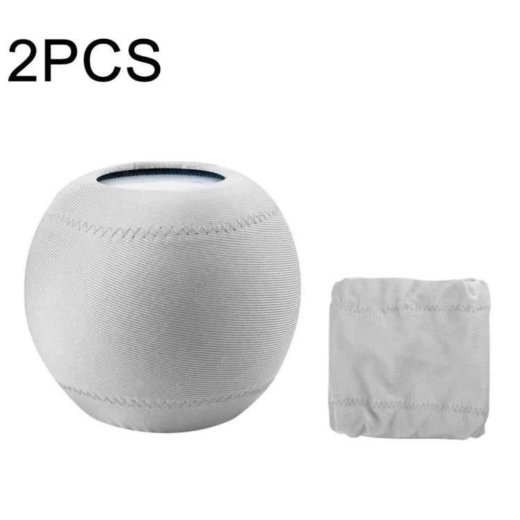 2 chiếc vỏ chống bụi cho loa thông minh Homepod Mini, vải co giãn bảo vệ âm thanh