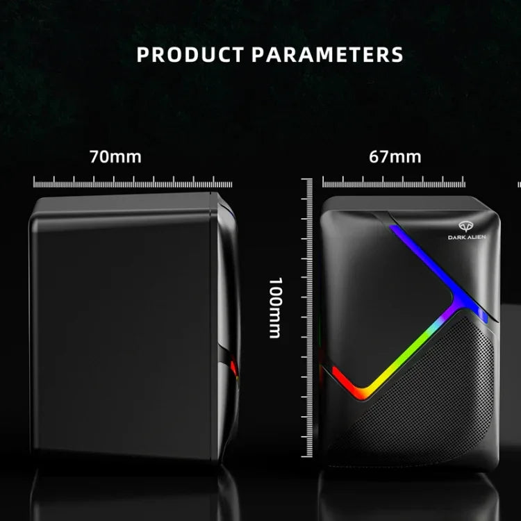Loa máy tính USB có dây đa chức năng stereo tại nhà, chiều dài cáp: 1.2m, Dark Alien S-510, Dark Alien S-511