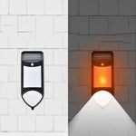 Đèn cảm biến người ngọn lửa LED năng lượng mặt trời X-A18 59 bóng LED, đèn sân vườn