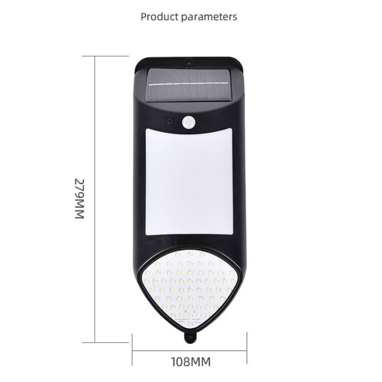 Đèn cảm biến người ngọn lửa LED năng lượng mặt trời X-A18 59 bóng LED, đèn sân vườn