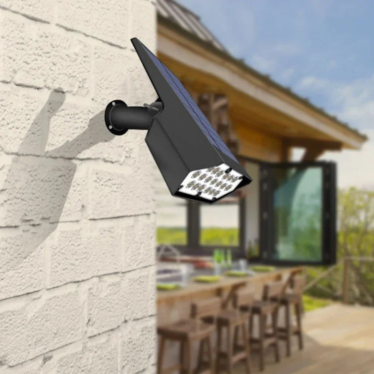 Đèn pha cắm cỏ năng lượng mặt trời 19 đèn LED chiếu sáng vườn biệt thự đèn tường