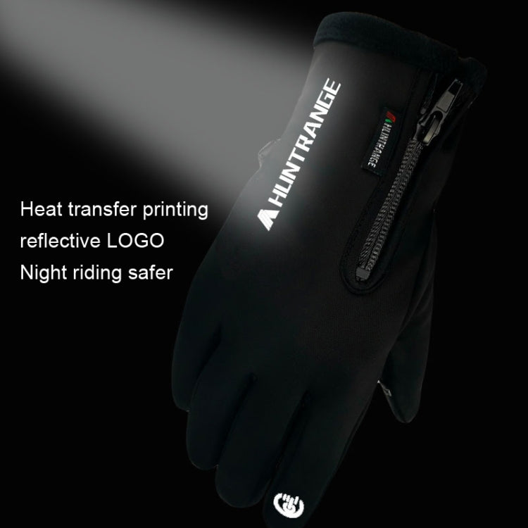 Găng tay đạp xe ngoài trời chống nước HUNTRANGE A022, cảm ứng màn hình, giữ ấm, size S, M, L, XL, XXL