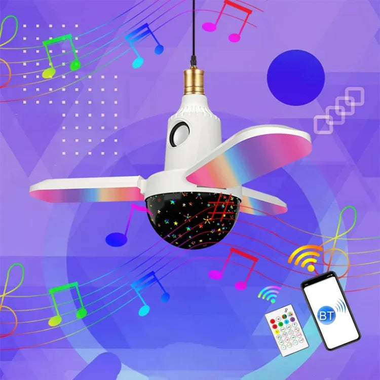 ZSCPH-001 Đèn không gian âm nhạc ba lá RGB Bluetooth đa chức năng 40W nhiều màu, kích thước:, L (Sao), S (Sao), L (Quả cầu ma thuật), S (Quả cầu ma thuật)