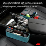 DE RAN FU Car Seat Storage Box Cup Holder Fur Citrine Phone Sundry Storage Box, 6030 Blue, 6030 Black, 6030 Grey, 6030 Brown