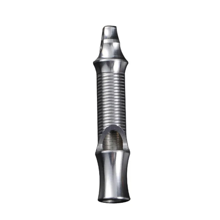 Còi huấn luyện sinh tồn ngoài trời ống đơn bằng thép không gỉ tần số cao KS011, KS011 thép không gỉ