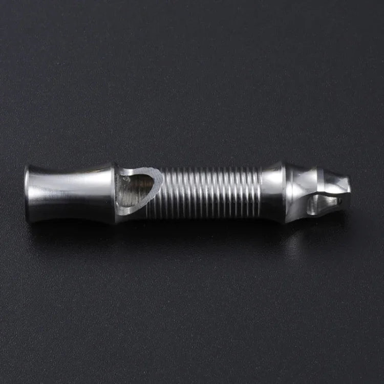 Còi huấn luyện sinh tồn ngoài trời ống đơn bằng thép không gỉ tần số cao KS011, KS011 thép không gỉ