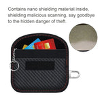 Hộp đựng thẻ RFID sợi carbon Chống bức xạ Túi chắn tín hiệu chìa khóa xe, 10.5 x 6.5cm, 11.5 x 7.5cm