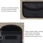 Hộp đựng thẻ RFID sợi carbon Chống bức xạ Túi chắn tín hiệu chìa khóa xe, 10.5 x 6.5cm, 11.5 x 7.5cm