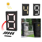 Đèn biển số năng lượng mặt trời DIY N766B, đèn tường ngoài trời chống nước, N766B (mẫu đèn nhiều màu), N766B (ánh sáng trắng/ánh sáng ấm)