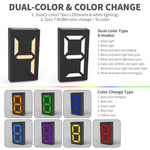 Đèn biển số năng lượng mặt trời DIY N766B, đèn tường ngoài trời chống nước, N766B (mẫu đèn nhiều màu), N766B (ánh sáng trắng/ánh sáng ấm)