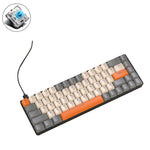 Bàn phím cơ chơi game RGB ZIYOU LANG T8 68 phím, Chiều dài cáp: 1,5m, Mẫu:, Phiên bản đèn vi mô T8 trục xanh lá