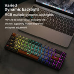 Bàn phím cơ chơi game RGB ZIYOU LANG T8 68 phím, Chiều dài cáp: 1,5m, Mẫu:, Phiên bản đèn vi mô T8 trục xanh lá