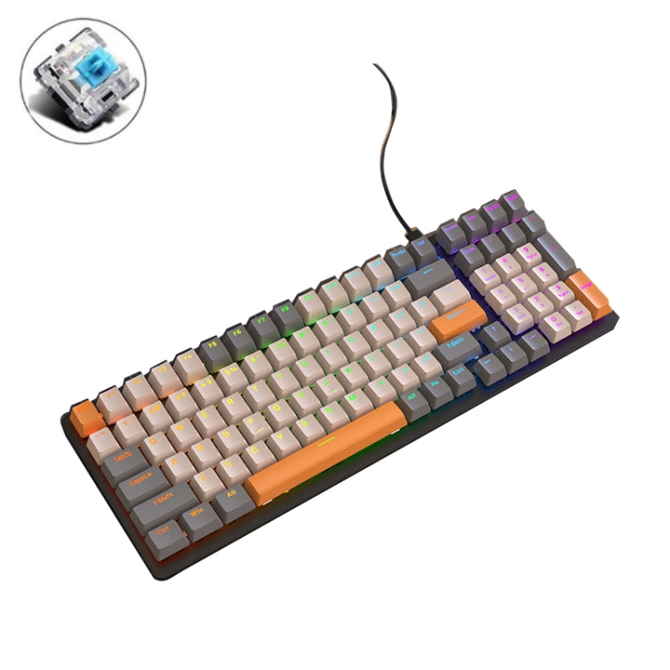 Bàn phím cơ có dây phát sáng chơi game ZIYOU LANG K3 100 phím, Chiều dài cáp: 1,5m, Mẫu:, Phiên bản hot plug trục xanh lá K3 Water Green, Phiên bản đèn vi mô trục xanh lá K3, Phiên bản đèn vi mô trục đỏ K3, Phiên bản K3 Water Green trục xanh lá