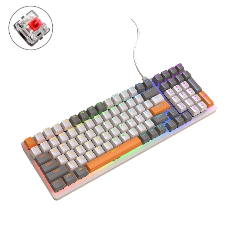 Bàn phím cơ có dây phát sáng chơi game ZIYOU LANG K3 100 phím, Chiều dài cáp: 1,5m, Mẫu:, Phiên bản hot plug trục xanh lá K3 Water Green, Phiên bản đèn vi mô trục xanh lá K3, Phiên bản đèn vi mô trục đỏ K3, Phiên bản K3 Water Green trục xanh lá