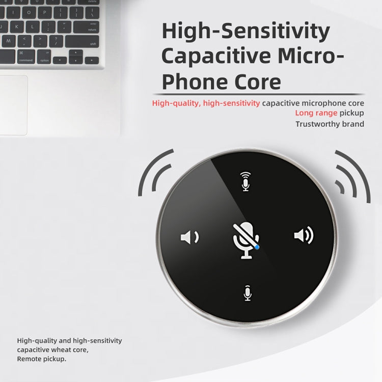 Microphone âm thanh để bàn chống ồn họp video Q5