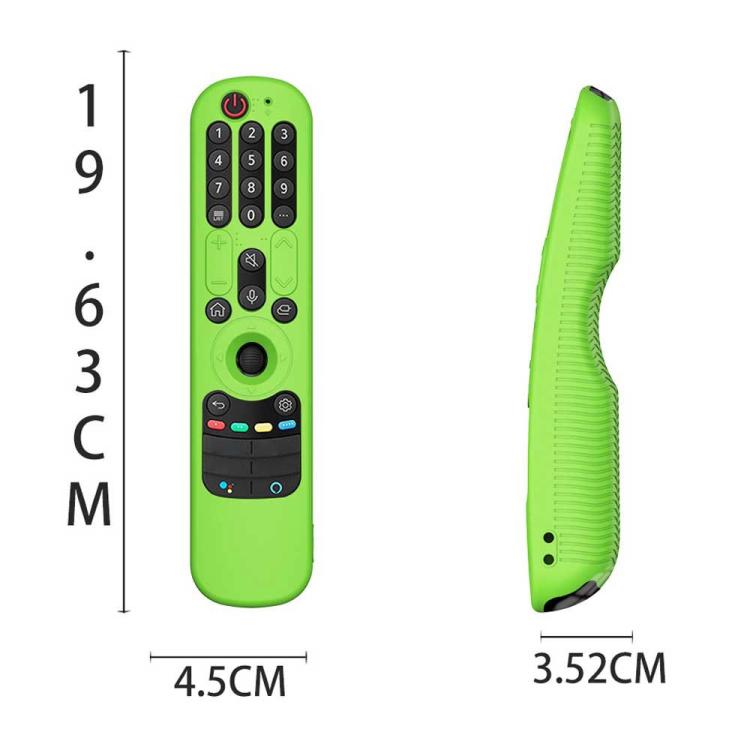Vỏ bảo vệ bằng silicone cho điều khiển từ xa TV LG An-MR21GC / AN-MR21N / AN-MR21GA, màu xanh lá phát sáng Y36, đen Y36, xanh dương Y36, đỏ Y36, xanh dương phát sáng Y36