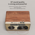 W1 Wooden HIFI Sound Effect Desktop Wireless Bluetooth Speaker