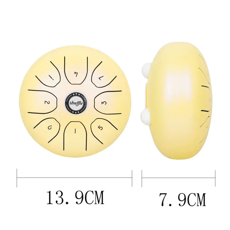 Nhạc cụ trống rỗng lưỡi thép 5,5 inch Shuffle SD-5, màu vàng, hồng, tím, xanh lá