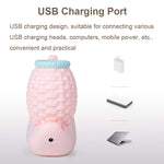 L-0 Đèn bàn LED bảo vệ mắt hình ốc sên hoạt hình, sạc USB, giá đỡ bút
