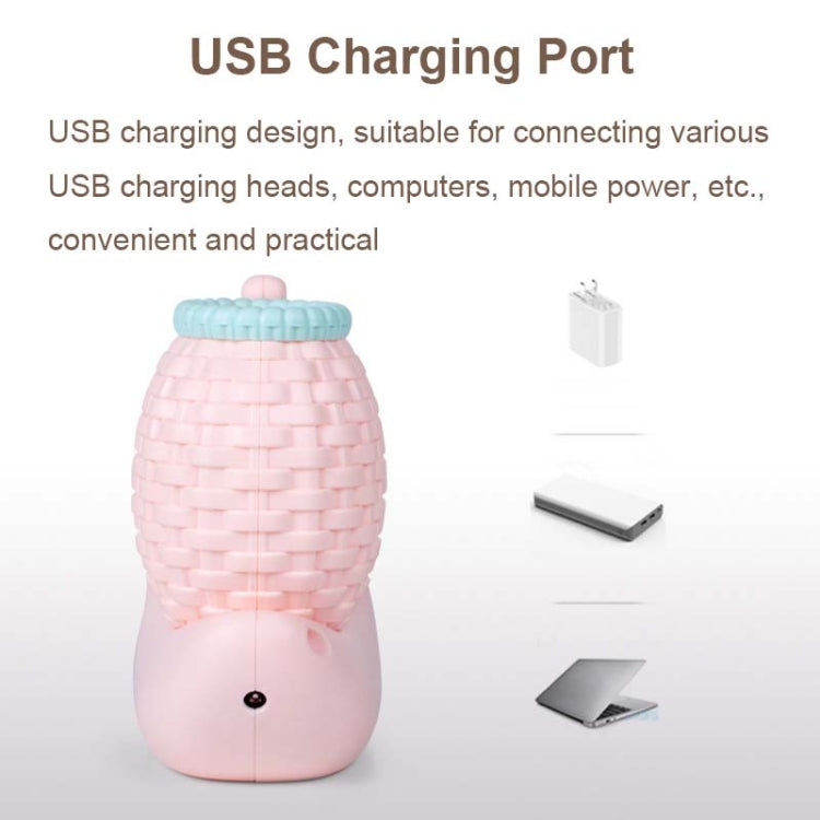 L-0 Đèn bàn LED bảo vệ mắt hình ốc sên hoạt hình, sạc USB, giá đỡ bút