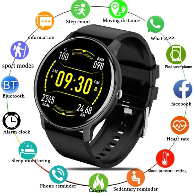 Đồng hồ gọi Bluetooth theo dõi nhịp tim/oxy trong máu/huyết áp BW0223, Silicone đen, Silicone xanh, Silicone hồng, Silicone be, Lưới đen, Lưới hồng, Lưới xanh