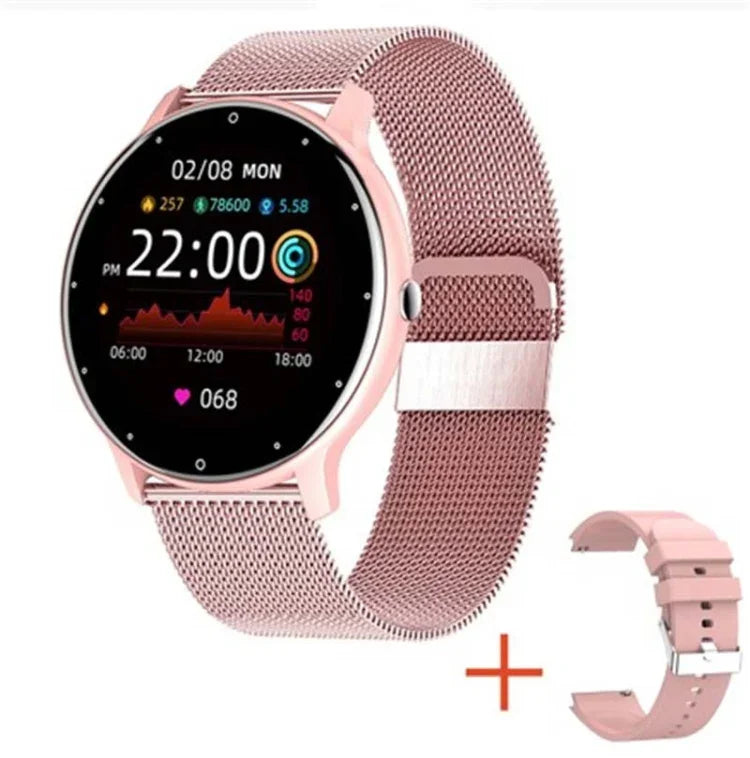 Đồng hồ gọi Bluetooth theo dõi nhịp tim/oxy trong máu/huyết áp BW0223, Silicone đen, Silicone xanh, Silicone hồng, Silicone be, Lưới đen, Lưới hồng, Lưới xanh