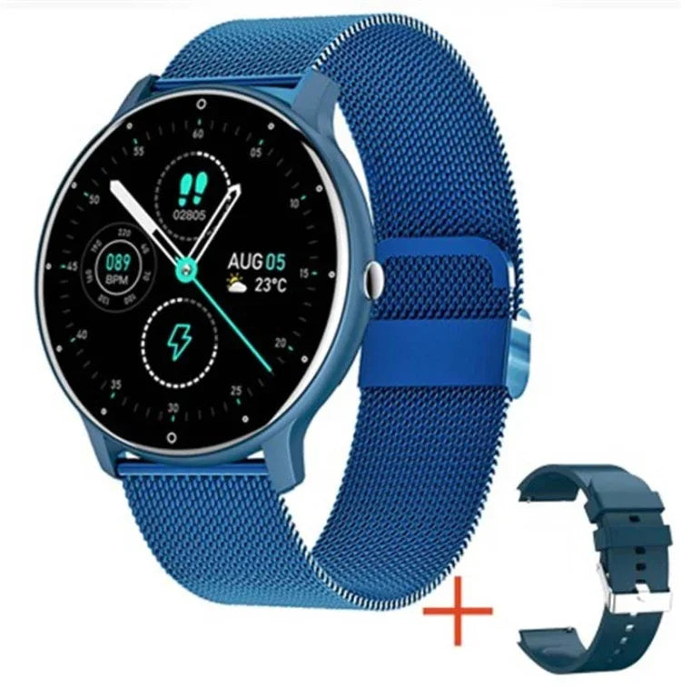 Đồng hồ gọi Bluetooth theo dõi nhịp tim/oxy trong máu/huyết áp BW0223, Silicone đen, Silicone xanh, Silicone hồng, Silicone be, Lưới đen, Lưới hồng, Lưới xanh