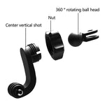 2 cái khóa dây đeo ST-06 cơ bản cho GoPro Hero11 Black / HERO10 Black /9 Black /8 Black /7 /6 /5 /5 Session /4 Session /4 /3+ /3 /2 /1, DJI Osmo Action và các camera hành động khác, bộ chuyển đổi chụp trung tâm (2 cái)