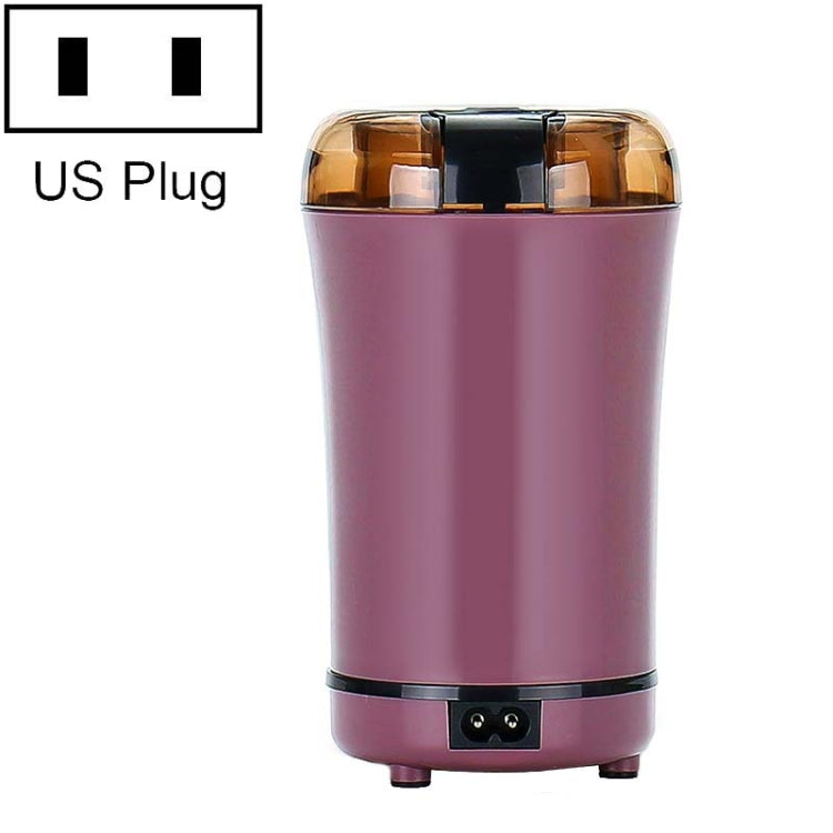 Máy xay cà phê mini điện bằng thép không gỉ M150A, máy xay hạt, các loại phích cắm: Mỹ (tím), Mỹ (đen), Mỹ (trắng), EU (trắng), EU (tím), Anh (trắng), Anh (đen), Anh (tím)