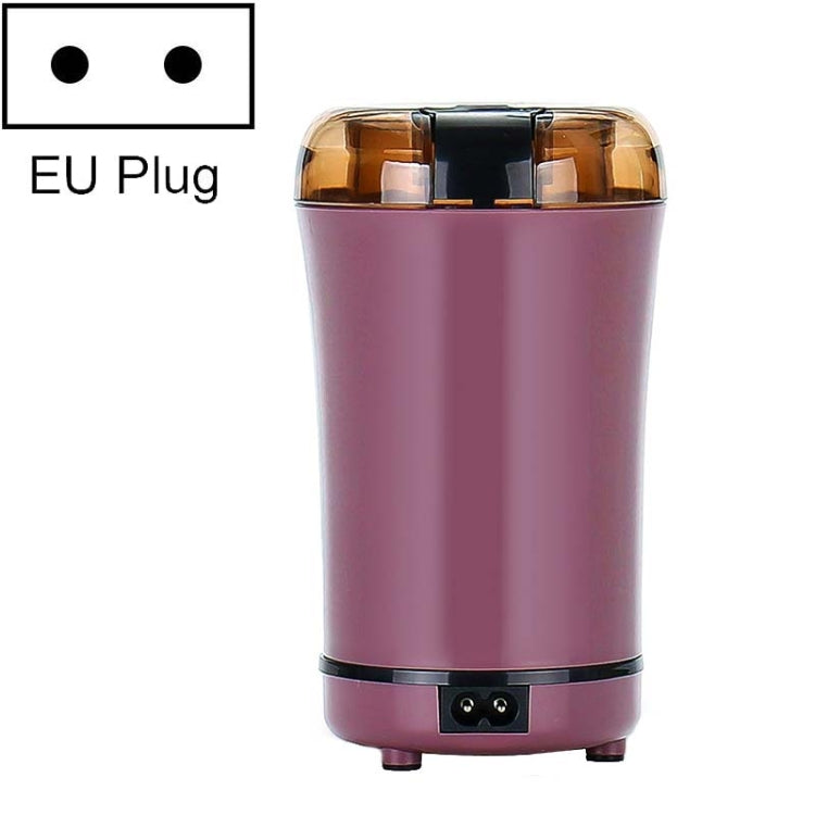 Máy xay cà phê mini điện bằng thép không gỉ M150A, máy xay hạt, các loại phích cắm: Mỹ (tím), Mỹ (đen), Mỹ (trắng), EU (trắng), EU (tím), Anh (trắng), Anh (đen), Anh (tím)