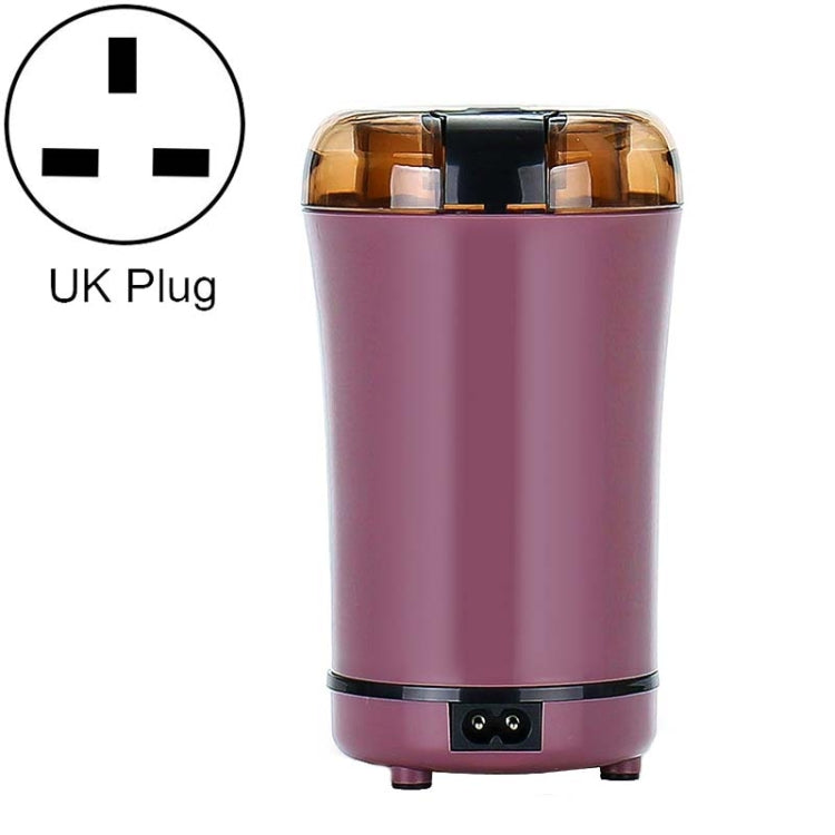 Máy xay cà phê mini điện bằng thép không gỉ M150A, máy xay hạt, các loại phích cắm: Mỹ (tím), Mỹ (đen), Mỹ (trắng), EU (trắng), EU (tím), Anh (trắng), Anh (đen), Anh (tím)