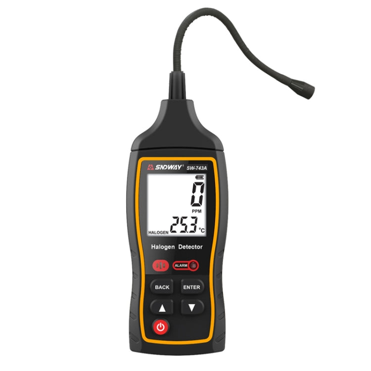 Máy dò khí halogen SNDWAY SW743A, thiết bị điện tử ô tô kiểm tra rò rỉ gas điều hòa Freon, model SW743A