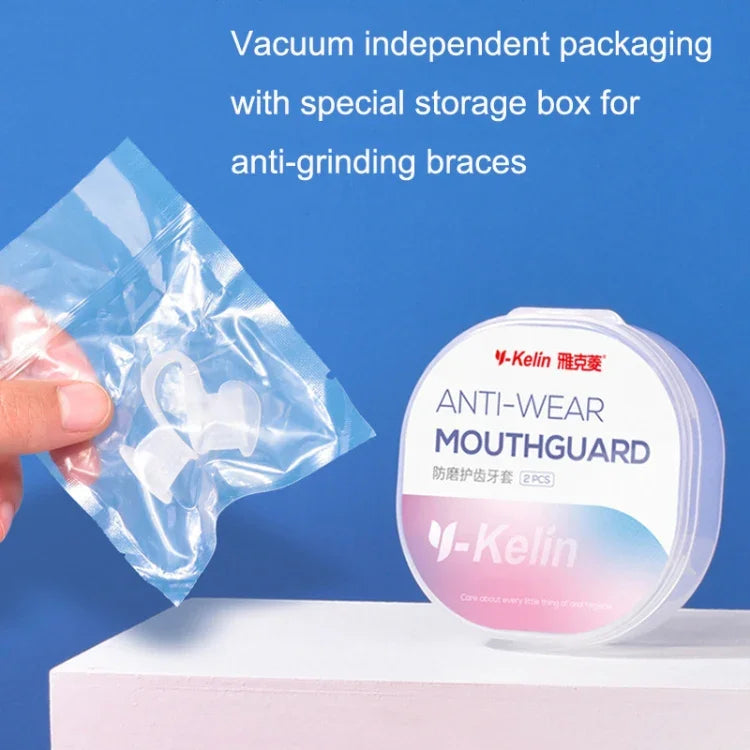 Dụng cụ chỉnh nha Y-Kelin mô phỏng silicone, Chống mắc cài molar ban đêm, Trong suốt