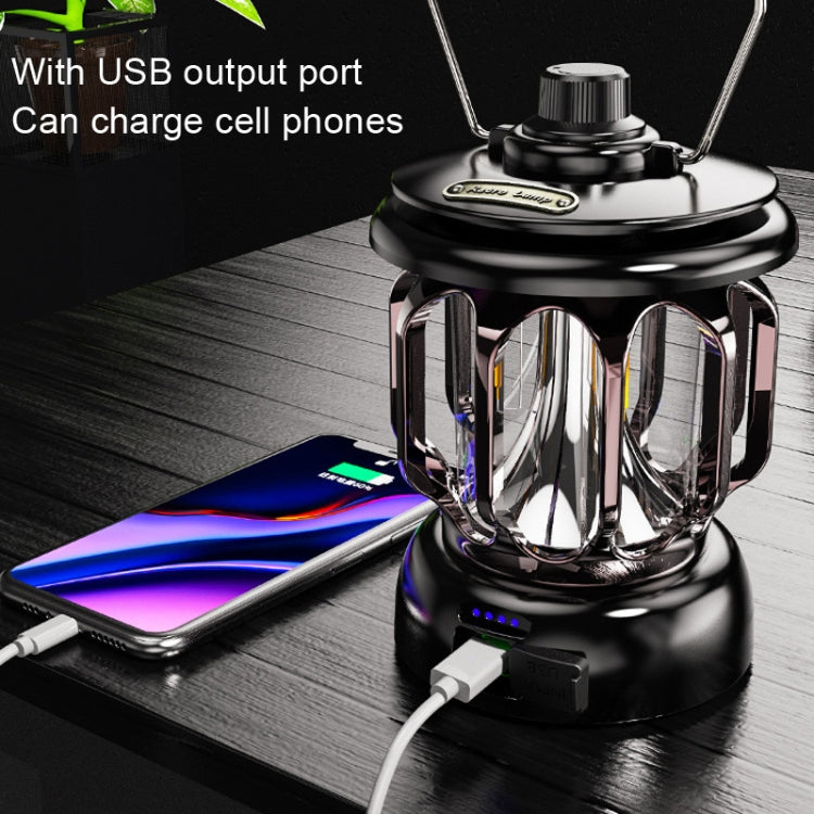 Đèn lều retro LED LH-B46, đèn cắm trại tiện lợi sạc USB, LH-B46 trắng, LH-B46 xanh lá, LH-B46 đen