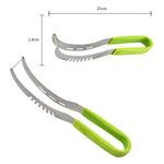 Kẹp dưa hấu bằng thép không gỉ YG-WS03, tay cầm nhựa tích hợp dễ sử dụng, dụng cụ cắt dưa lưới, kẹp dưa hấu