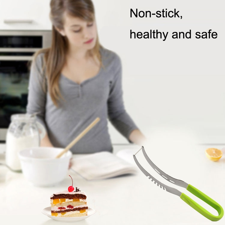 Kẹp dưa hấu bằng thép không gỉ YG-WS03, tay cầm nhựa tích hợp dễ sử dụng, dụng cụ cắt dưa lưới, kẹp dưa hấu