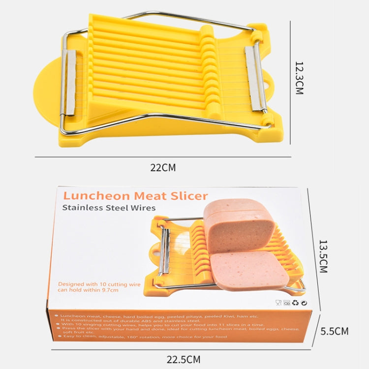 Máy thái thịt nguội JA-958, dụng cụ cắt trái cây gia đình, cắt chuối, cắt trứng nhà bếp, JA-958 máy thái thịt nguội (trắng), JA-958 máy thái thịt nguội (vàng)