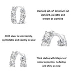 Bông tai hoa nụ Zirconia bạc S925, BSE734