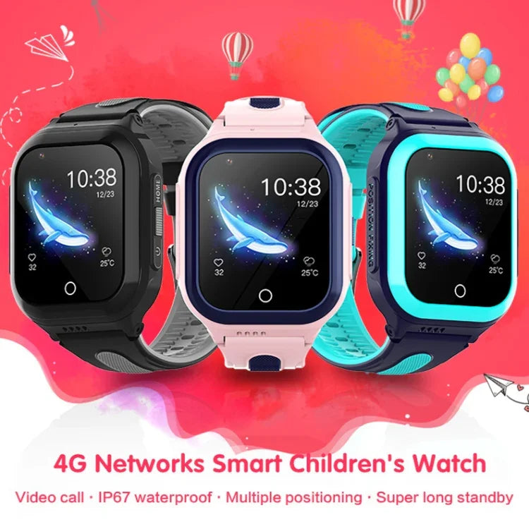 Đồng hồ gọi trẻ em DF70 1.4 inch 4G GPS + WIFI + LBS có chức năng SOS, Hồng, Xanh dương, Đen