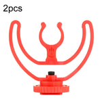 2 giá đỡ gắn micro chân giày lạnh, 2 giá đỡ chân giày lạnh màu đỏ, 2 giá đỡ chân giày lạnh màu đen
