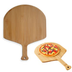 Ván gỗ tre dùng làm xẻng pizza, khay phục vụ nướng phô mai và bít tết, thớt cắt, 38.5x29.5x1cm