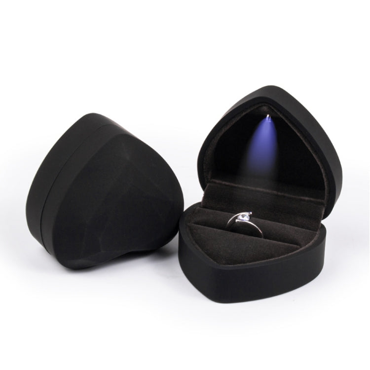 017015-20 Heart-shaped LED Light Ring Necklace Storage Box without Jewelry, Spec:, Pendant(Black), Ring(White), Pendant(Pink), Ring(Red), Ring(Gold), Ring(Blue), Ring(Black), Ring(Pink), Pendant(White), Pendant(Red), Pendant(Gold), Pendant(Blue)