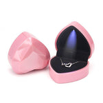 017015-20 Heart-shaped LED Light Ring Necklace Storage Box without Jewelry, Spec:, Pendant(Black), Ring(White), Pendant(Pink), Ring(Red), Ring(Gold), Ring(Blue), Ring(Black), Ring(Pink), Pendant(White), Pendant(Red), Pendant(Gold), Pendant(Blue)