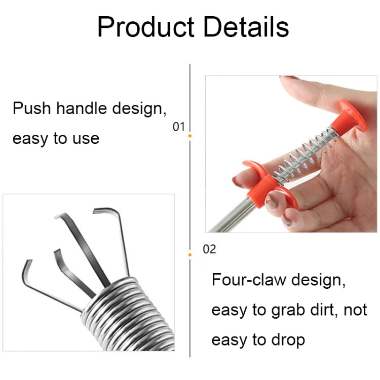 Dây cống uốn cong đa năng bốn càng móc, 60cm 2, 90cm, 160cm, 200cm
