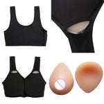 Áo lót silicone ngực giả dành cho giả nữ CD, AA+XS 400g, A+S 500g, B+M 600g, C+L 800g, D+XL 1000g, DD+XXL 1200g, E+XXXL 1400g, EE+XXXXL 1600g