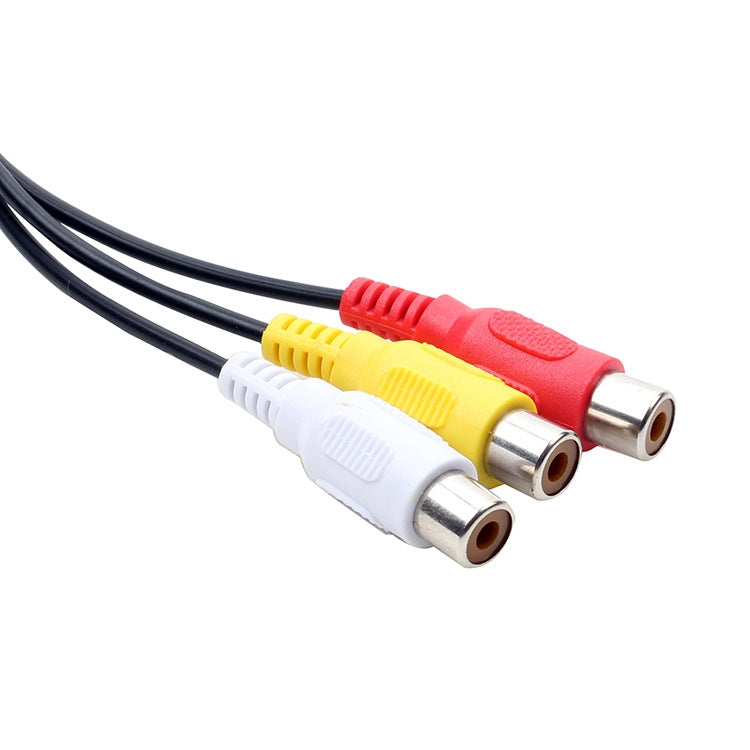 Cáp âm thanh AV USB sang 3 RCA, 1 đực 3 cái, 25cm, 1.5m