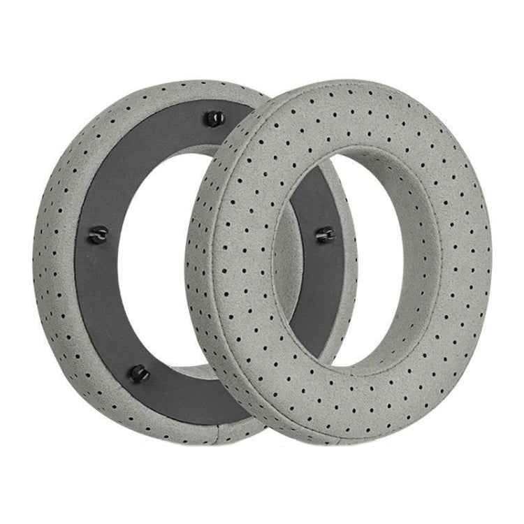 Bộ 2 vỏ tai nghe da thoáng khí và thoải mái cho Focal Clear MG, Màu: Sợi đen, Sợi đen, Sợi đen xám, Sợi đỏ, Sợi xám, Da cừu xanh đậm, Da cừu nâu, Da cừu đen