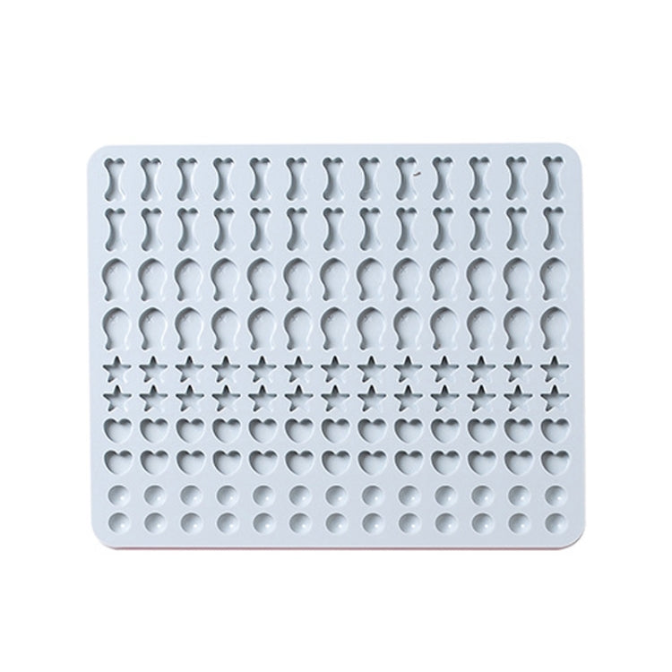 Khuôn Nướng Silicone 130 Ô Làm Bánh Snack Cho Thú Cưng, Khuôn Nướng Thức Ăn Cho Chó, Khuôn Bánh Quy, Khuôn Bánh, Màu Xanh, Màu Hồng