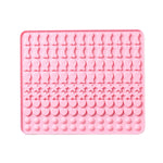 Khuôn Nướng Silicone 130 Ô Làm Bánh Snack Cho Thú Cưng, Khuôn Nướng Thức Ăn Cho Chó, Khuôn Bánh Quy, Khuôn Bánh, Màu Xanh, Màu Hồng