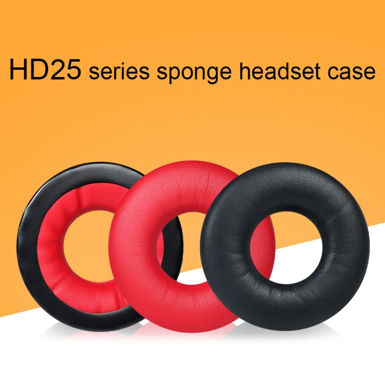 1 đôi vỏ mút tai nghe cho Sennheiser HD25-1II/25/25SP/25SP-II, Đen, Đỏ, Vàng, Xanh dương, Trắng, Đen nhăn